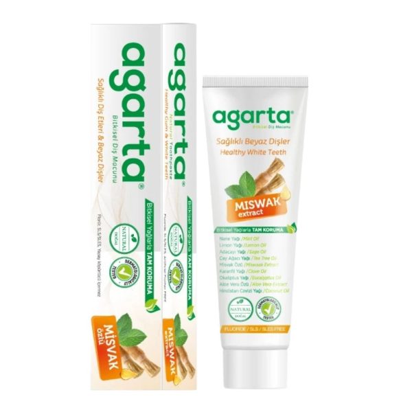Agarta Natural Miswak Toothpaste - Fluoride-Free Herbal Care