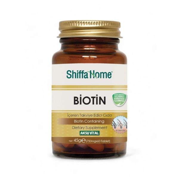 Shiffa Home Biotin Tablets – 750mg with Saw Palmetto, Keratin & Red Ginseng (60 Tablets)