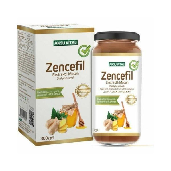 Aksuvital Ginger Extract Paste with Eucalyptus – 300g (10.58 oz)
