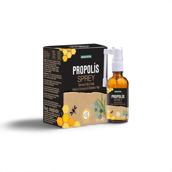 AksuVital Propolis Throat Spray with Thyme, Echinacea & Eucalyptus – 20ml Natural Relief
