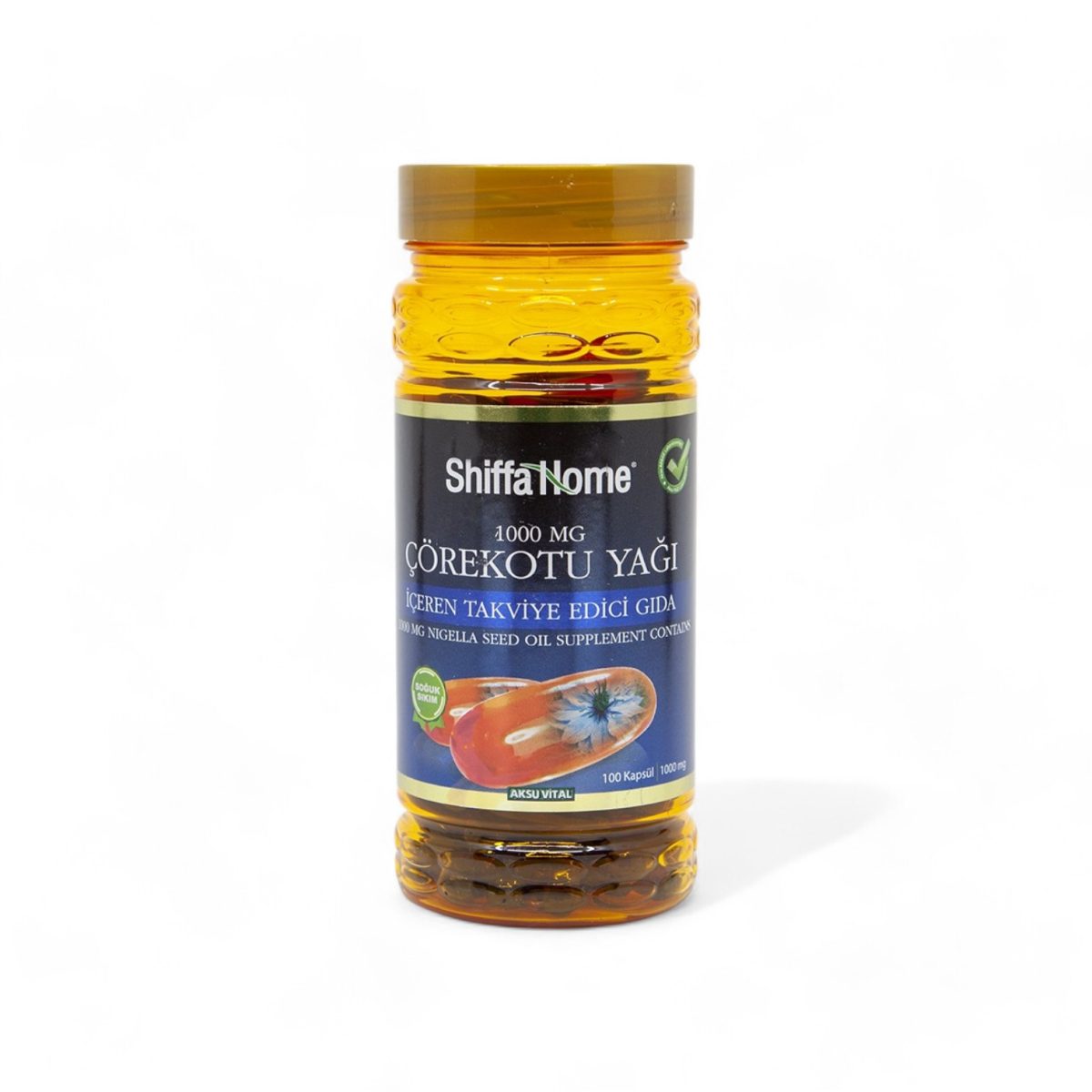 AksuVital Black Seed Oil Softgel – 1000mg, Cold-Pressed, Natural Immune Support - Görsel 1