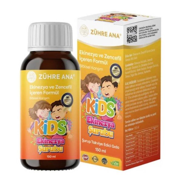 Zühre Ana Kids Echinacea & Ginger Syrup – 150ml (5.07 fl oz)